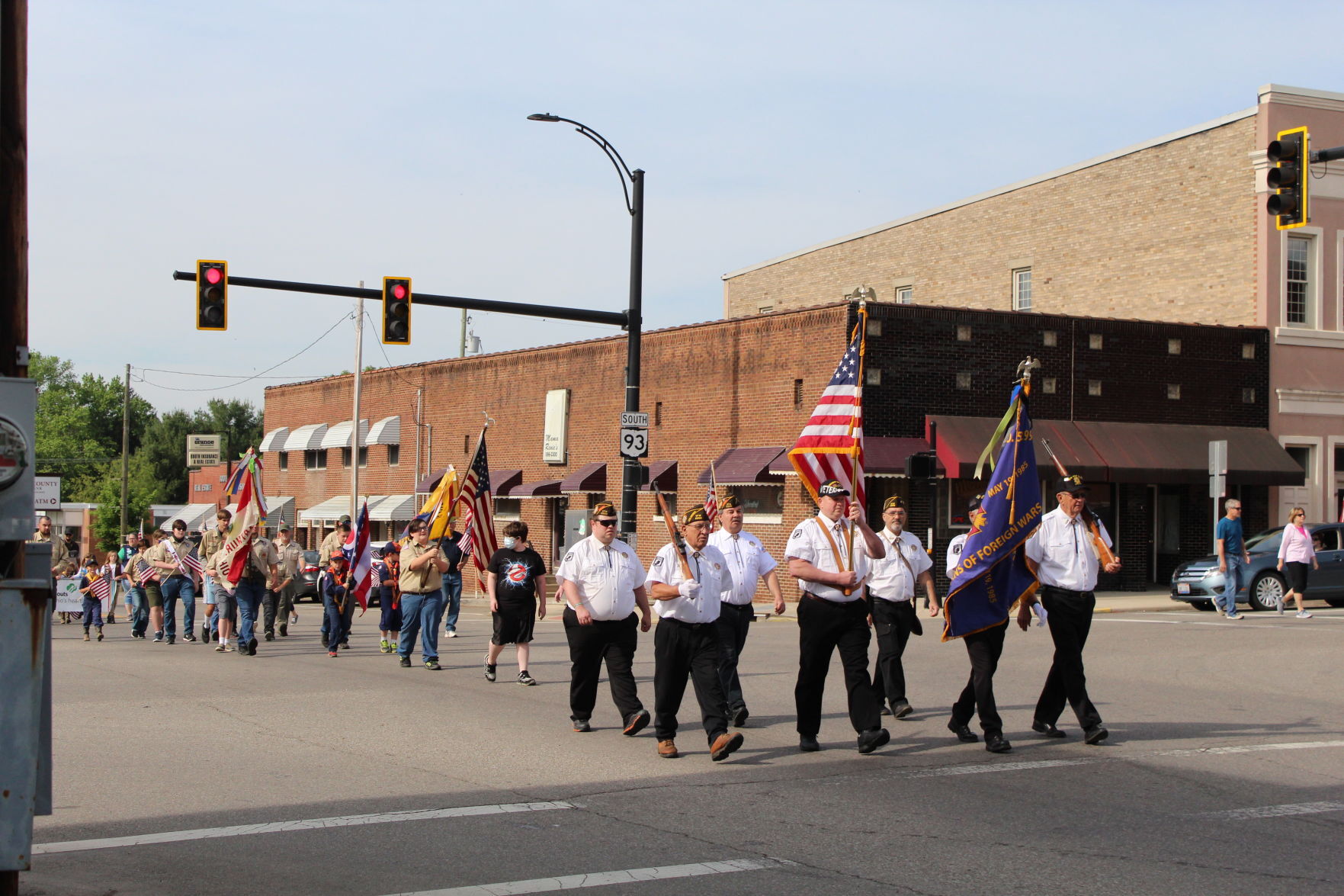 Flag procession